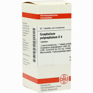 Gnaphalium Polyc D4 Tabletten 80 Stück - ab 0,00 €