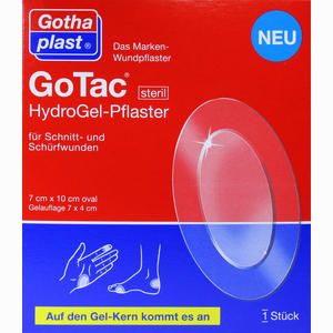 Gotac Hydrogel- Pflaster 10cmx7cm Steril  1 Stück - ab 7,66 €