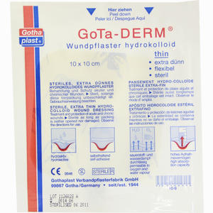 Gotha- Derm Hydrokolloides Wundpflaster 10cmx10cm  1 Stück - ab 10,69 €