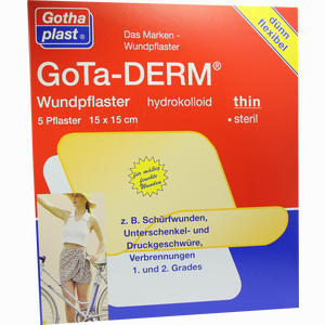 Gotha- Derm Hydrokolloides Wundpflaster 15cmx15cm  5 Stück - ab 91,07 €