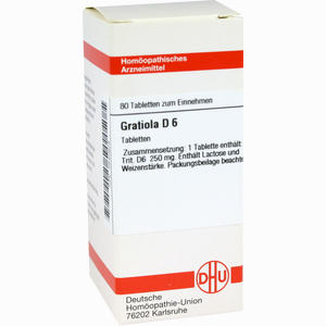 Gratiola D6 Tabletten 80 Stück - ab 12,60 €
