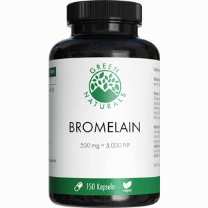 Green Naturals Bromelain 500 Mg Vegan mit 5000 Fip 150 Stück - ab 21,83 €