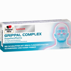 Grippal Complex Doppelherzpharma Filmtabletten 10 Stück - ab 0,00 €