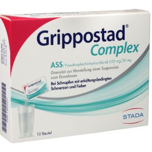 Abbildung von Grippostad Complex Ass/pseudoephedrin 500 Mg/30 Mg Granulat 10 Stück Abbildung von Grippostad Complex Ass/pseudoephedrin 500 Mg/30 Mg Granulat 10 Stück