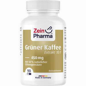 Grüner Kaffee Extrakt 450mg Kapseln 90 Stück - ab 21,89 €