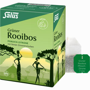 Grüner Rooibos Pfirsich- Zitrone Kräuter- Früchtetee Bio Salus 15 Stück - ab 2,98 €