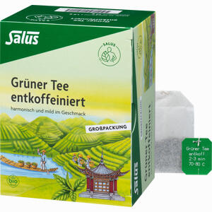 Grüner Tee Entkoffeiniert Bio Großpackung Salus Filterbeutel 40 Stück - ab 7,32 €