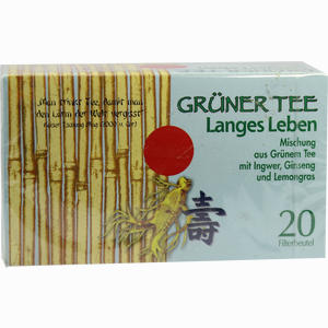 Grüner Tee + Ingwer + Ginseng Filterbeutel 20 Stück - ab 0,00 &euro;
