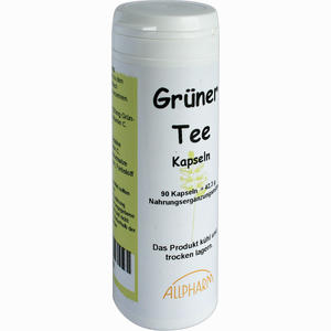 Grüner Tee Kapseln  Allpharm 90 Stück - ab 7,25 €