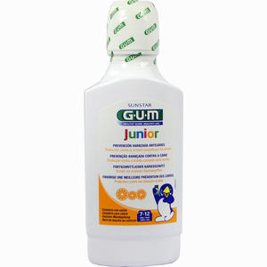 Gum Junior Mundspülung mit Calcium Orange 7- 12 Jahre Spüllösung 300 ml - ab 0,00 &euro;
