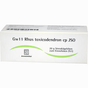 Gw11 Rhus Toxicodendron Cp Jso Globuli 20 g - ab 0,00 &euro;