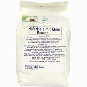 Haferkleie mit Keim Resana 500 g - ab 5,34 &euro;