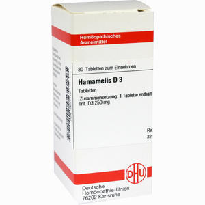 Hamamelis D3 Tabletten 80 Stück - ab 0,00 &euro;