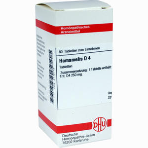 Hamamelis D4 Tabletten 80 Stück - ab 8,59 €
