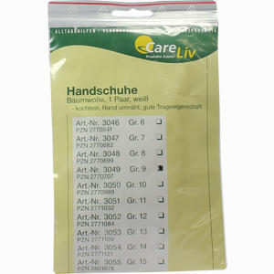 Handschuhe Baumwolle Gr 9 2 Stück - ab 1,51 €