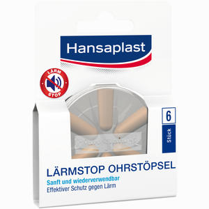Hansaplast Lärmstop Ohrstöpsel 6 Stück Hansaplast Lärmstop Ohrstöpsel 6 Stück