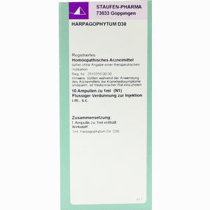 Harpagophytum D30 10 x 1 ml - ab 0,00 &euro;