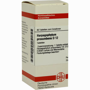 Harpagophytum Proc D12 Tabletten 80 Stück - ab 9,20 €