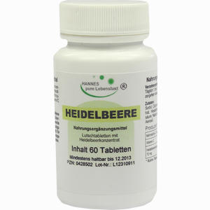 Heidelbeer- Augen Tabletten  60 Stück - ab 9,60 €