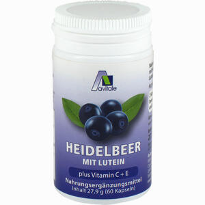 Heidelbeer Kapseln + Lutein + C + E  60 Stück - ab 7,37 €