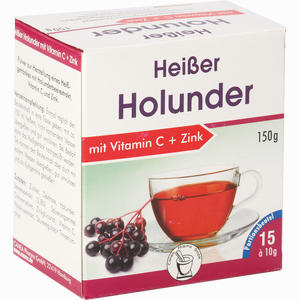 Heisser Holunder+vit.c+zink Pulver 15 x 10 g - ab 0,00 €