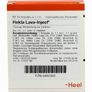 Hekla Lava- Injeel Ampullen  10 Stück - ab 17,27 €