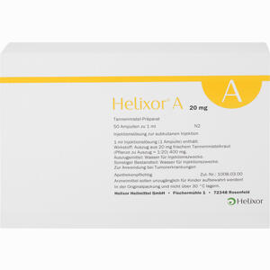 Helixor A Ampullen 20 Mg 50 Stück - ab 471,52 €