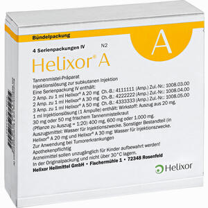 Helixor A Serienpackg Iv Ampullen 4 x 7 Stück - ab 263,69 €