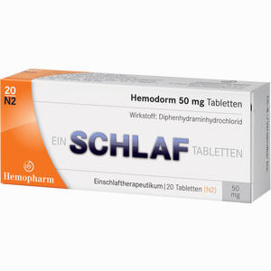 Hemodorm 50mg Einschlaf- Tabletten  20 Stück