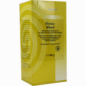 Henna Blond Aurica Pflanzliche Haarfarbe 100 g - ab 0,00 &euro;