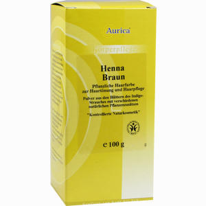 Henna Braun Aurica Pflanzliche Haarfarbe 100 g - ab 0,00 &euro;