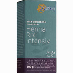 Henna Rot Intensiv Aurica Pflanzliche Haarfarbe 100 g - ab 0,00 &euro;