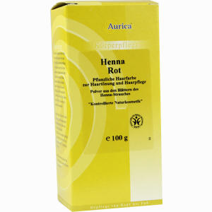 Henna Rot Pflanzliche Haarfarbe Aurica 100 g - ab 0,00 €
