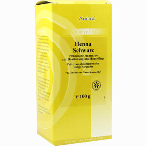Henna Schwarz Aurica Pflanzliche Haarfarbe 100 g - ab 0,00 &euro;
