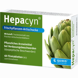 Hepacyn Frischpflanzen- Artischocke Filmtabletten 120 Stück Hepacyn Frischpflanzen- Artischocke Filmtabletten 120 Stück