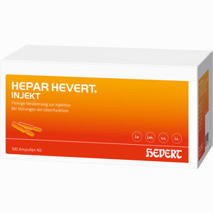 Hepar Hevert Injekt Ampullen 100 x 2 ml - ab 99,99 €