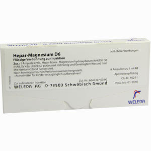 Hepar Magn D6 Ampullen 8 x 1 ml - ab 24,09 €