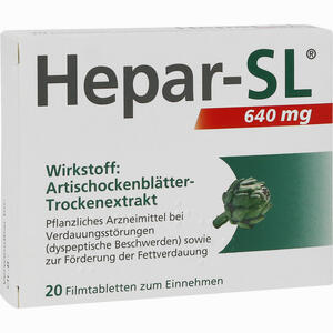 Hepar- Sl 640 Mg Filmtabletten 20 Stück - ab 11,36 €