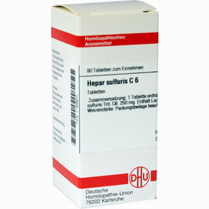 Hepar Sulfuris C6 Tabletten 80 Stück - ab 9,42 &euro;
