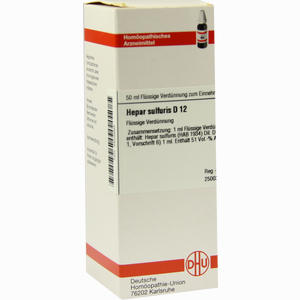 Hepar Sulfuris D12 Dilution 50 ml - ab 0,00 &euro;