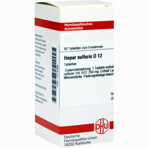 Hepar Sulfuris D12 Tabletten 80 Stück - ab 7,64 &euro;