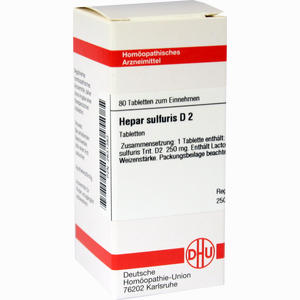 Hepar Sulfuris D2 Tabletten 80 Stück - ab 8,01 €