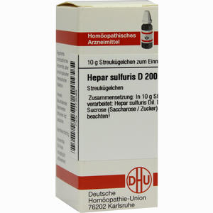 Hepar Sulfuris D200 Globuli 10 g - ab 13,14 €