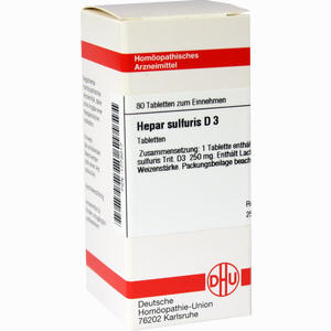 Hepar Sulfuris D3 Tabletten 80 Stück - ab 6,85 €