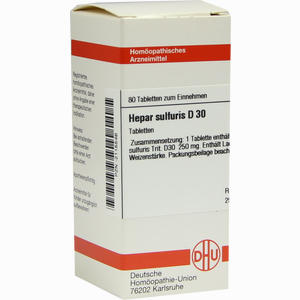 Hepar Sulfuris D30 Tabletten 80 Stück - ab 8,41 €