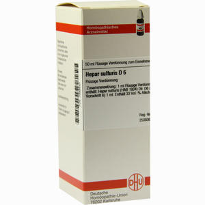 Hepar Sulfuris D6 Dilution 50 ml - ab 0,00 &euro;