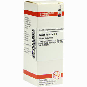 Hepar Sulfuris D6 Dilution DHU-Arzneimittel 20 ml - ab 7,95 €
