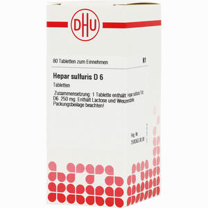 Hepar Sulfuris D6 Tabletten 80 Stück - ab 7,84 €