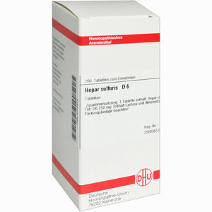 Hepar Sulfuris D6 Tabletten 200 Stück - ab 0,00 €