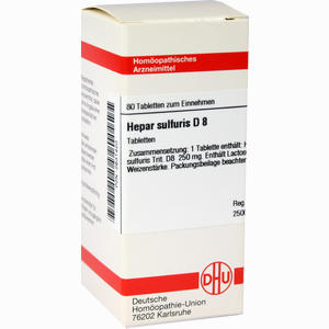 Hepar Sulfuris D8 Tabletten 80 Stück - ab 8,56 €
